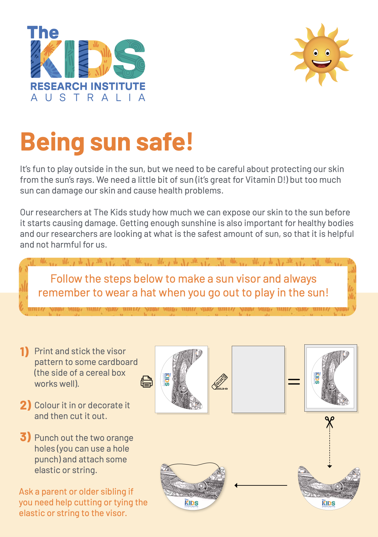 sun visor pattern