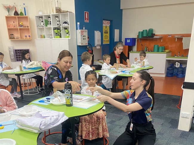 students in a classroom