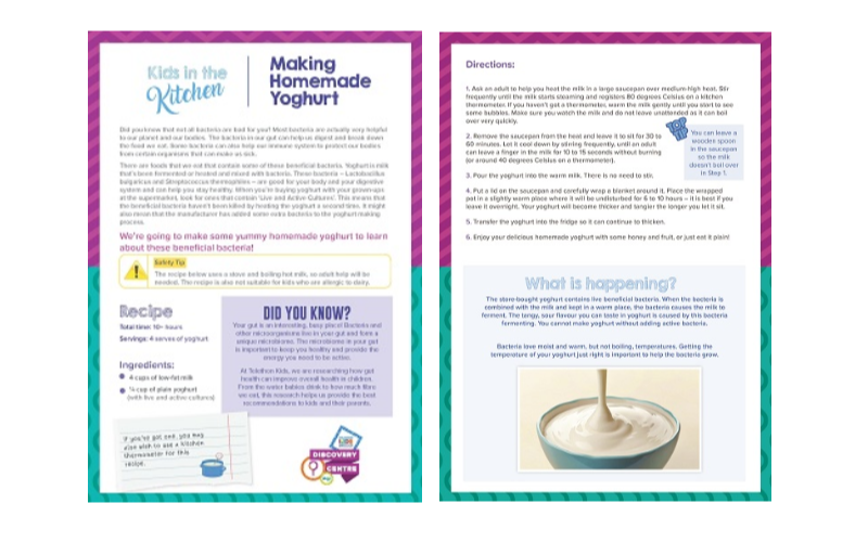 Making Homemade Yoghurt Activity