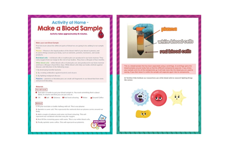 Make a Blood Sample Activity